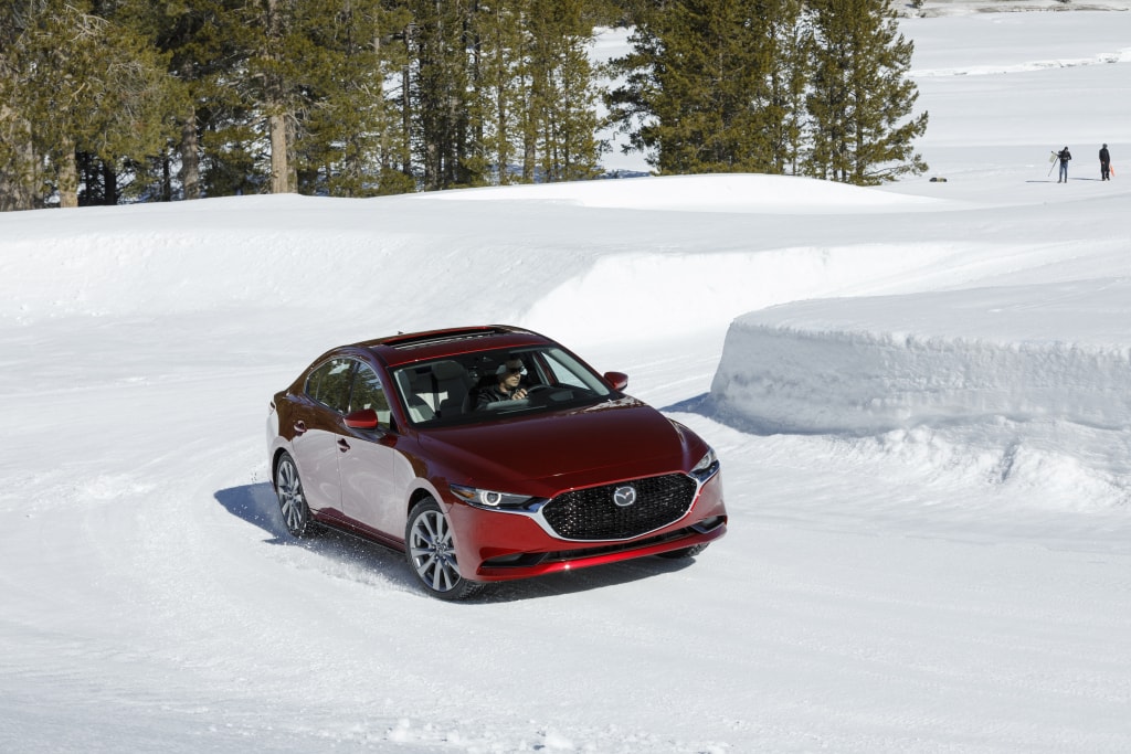 Mazda 3 i-Activ AWD Driving Offroad