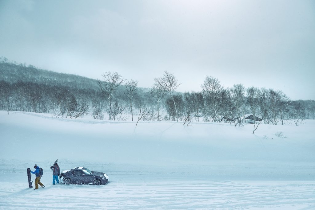 Mazda MX-5 Miata RF in the Snow