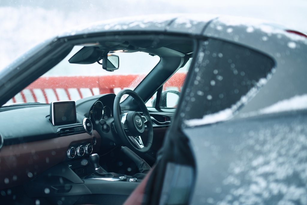 Mazda MX-5 Miata RF in the Snow – Interior