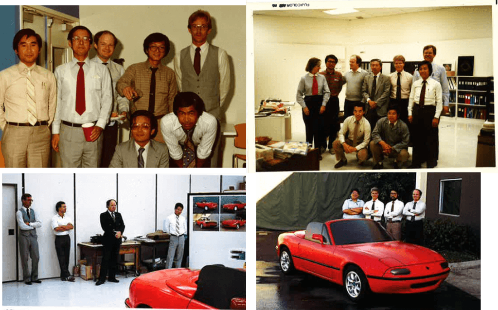 James Kilbourne and Team Working Together on the Mazda Mx-5 Miata