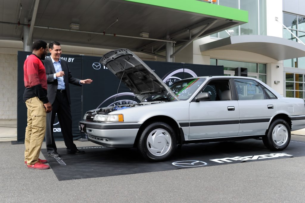 Alfred Morris With His 1991 Mazda 626