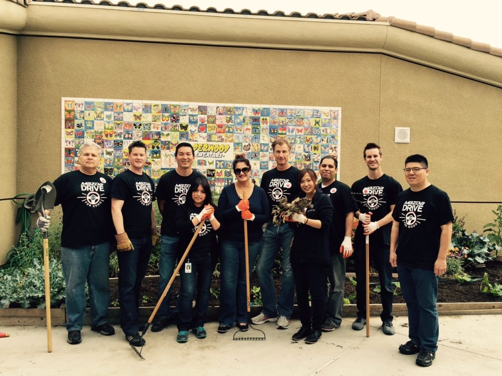 Mazda Drive for Good Community Project Volunteers