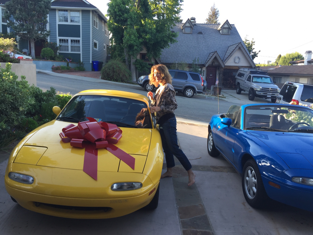 Royea Purchased a 1992 Sunburst Miata for his Wife.