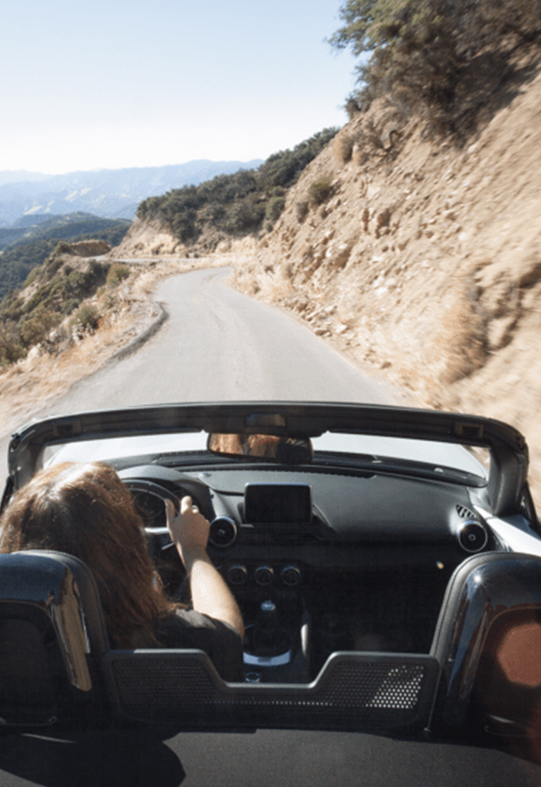 Mazda MX-5 Miata Driving Route 33, California