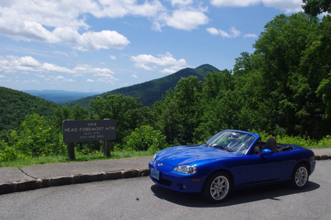Blue Mazda MX-5 Miata