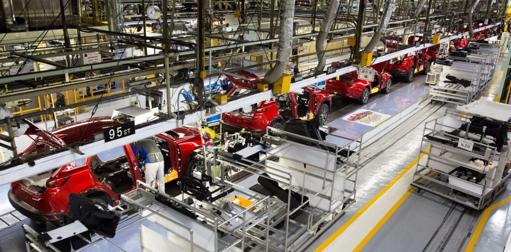 Mazda vehicle production line