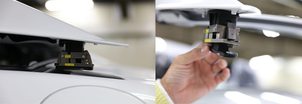 Side by side of Mazda production elements