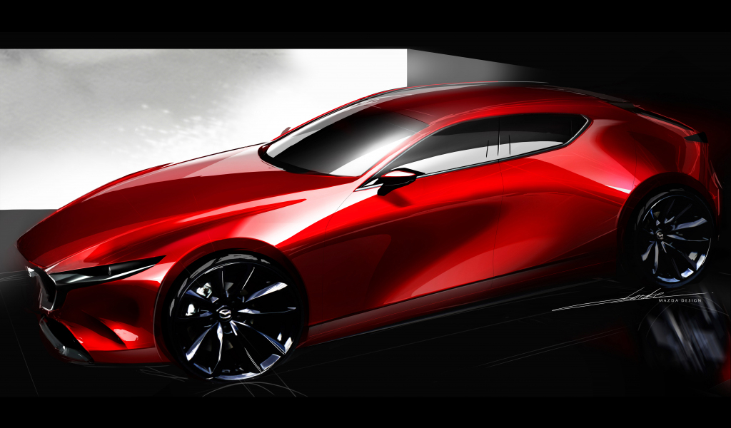 Mazda 3 Hatchback Side View