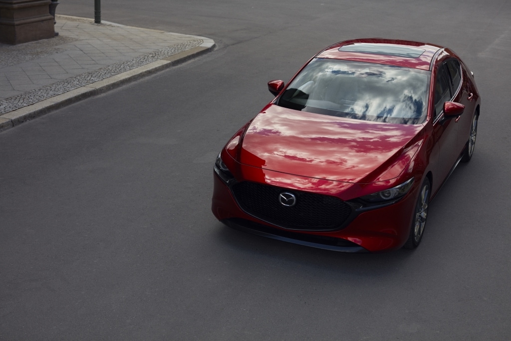 Mazda 3 Hatchback in Soul Red Crystal Paint Color
