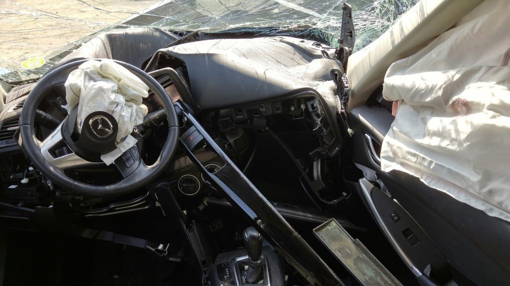 Jenn Dietz's Mazda CX-5 Interior After a Collision