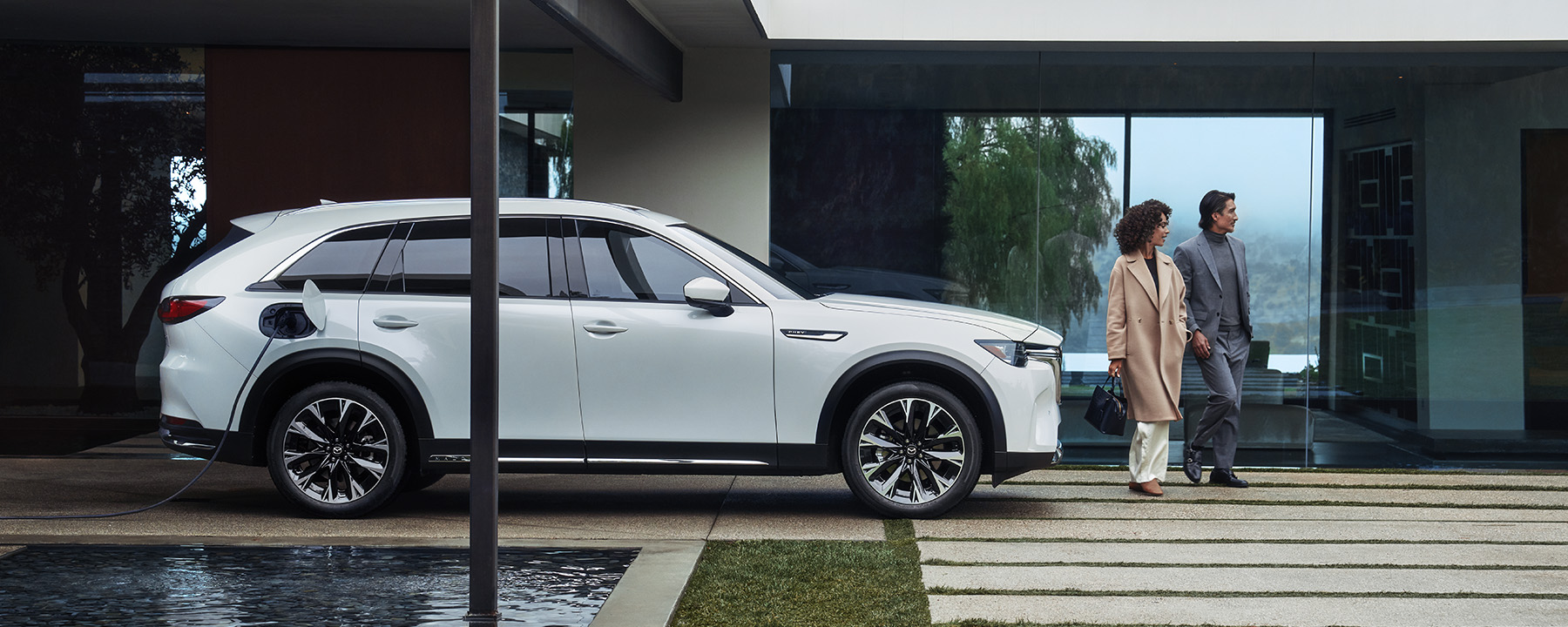 Mazda CX-90 PHEV - Parked by the Pool