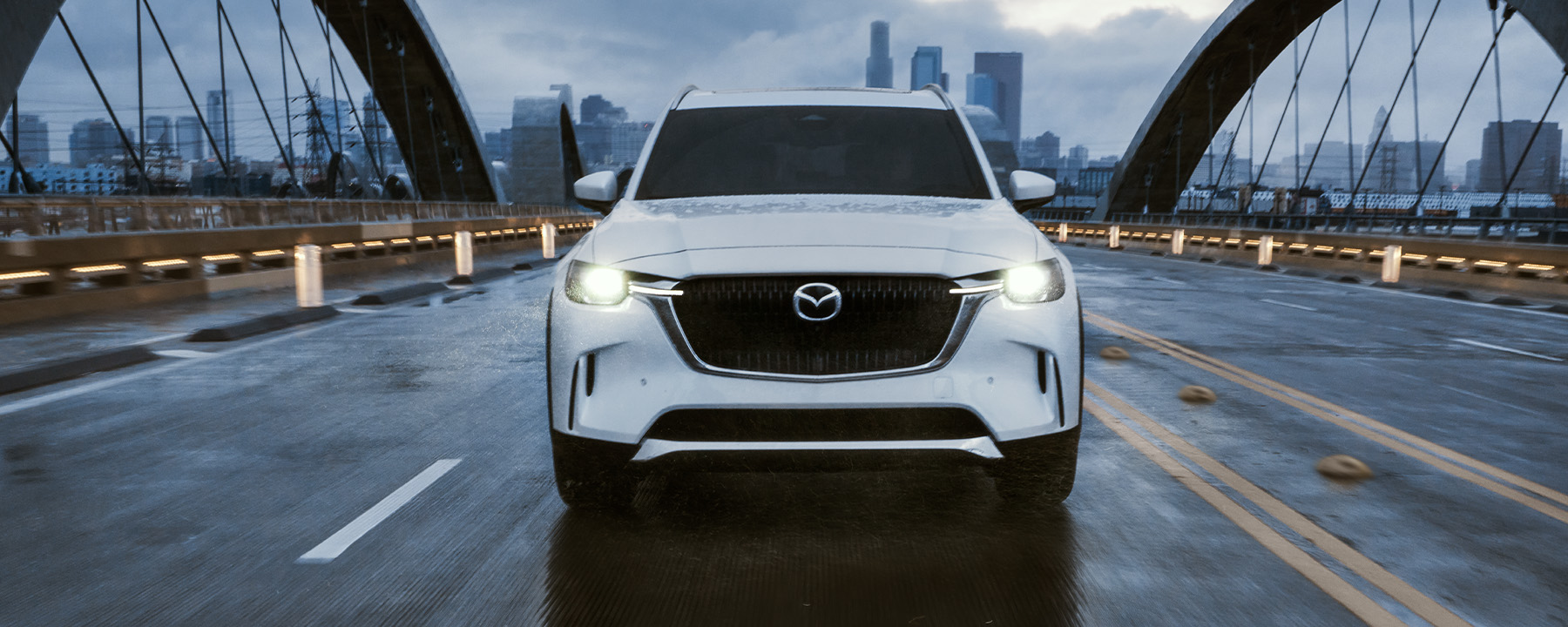 Mazda CX-90 PHEV – on a Bridge