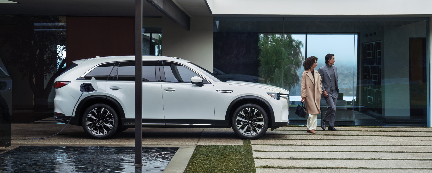 Mazda CX-90 PHEV – Parked by Pool