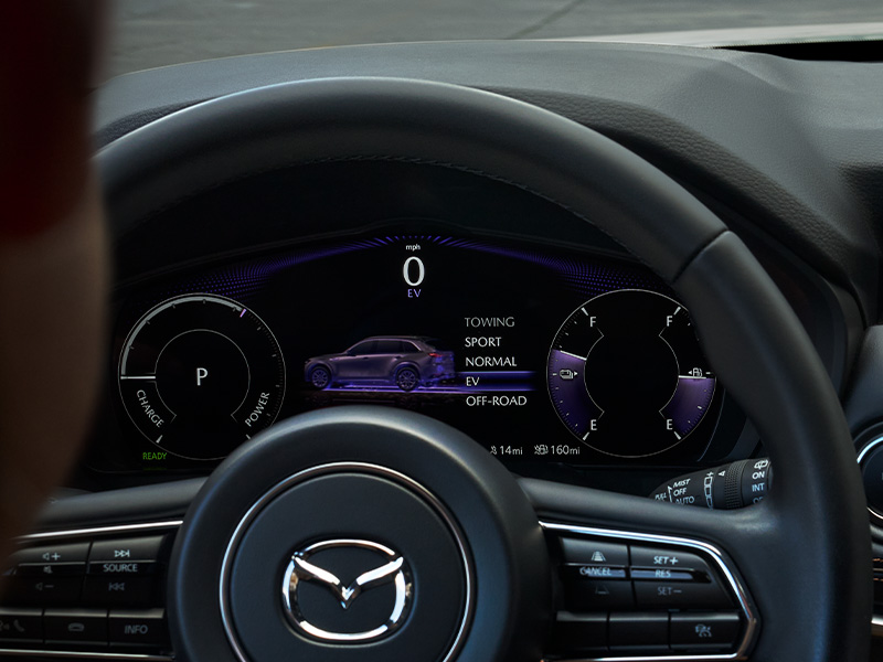 Mazda-CX-90-PHEV-SUV-Steering-Wheel