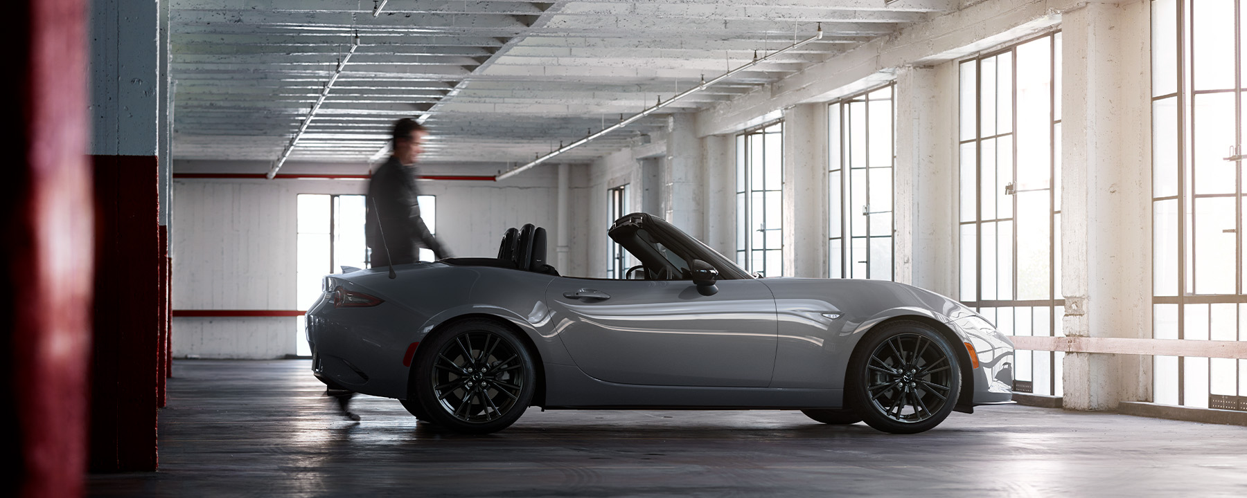 Mazda MX-5 Miata in a Showroom