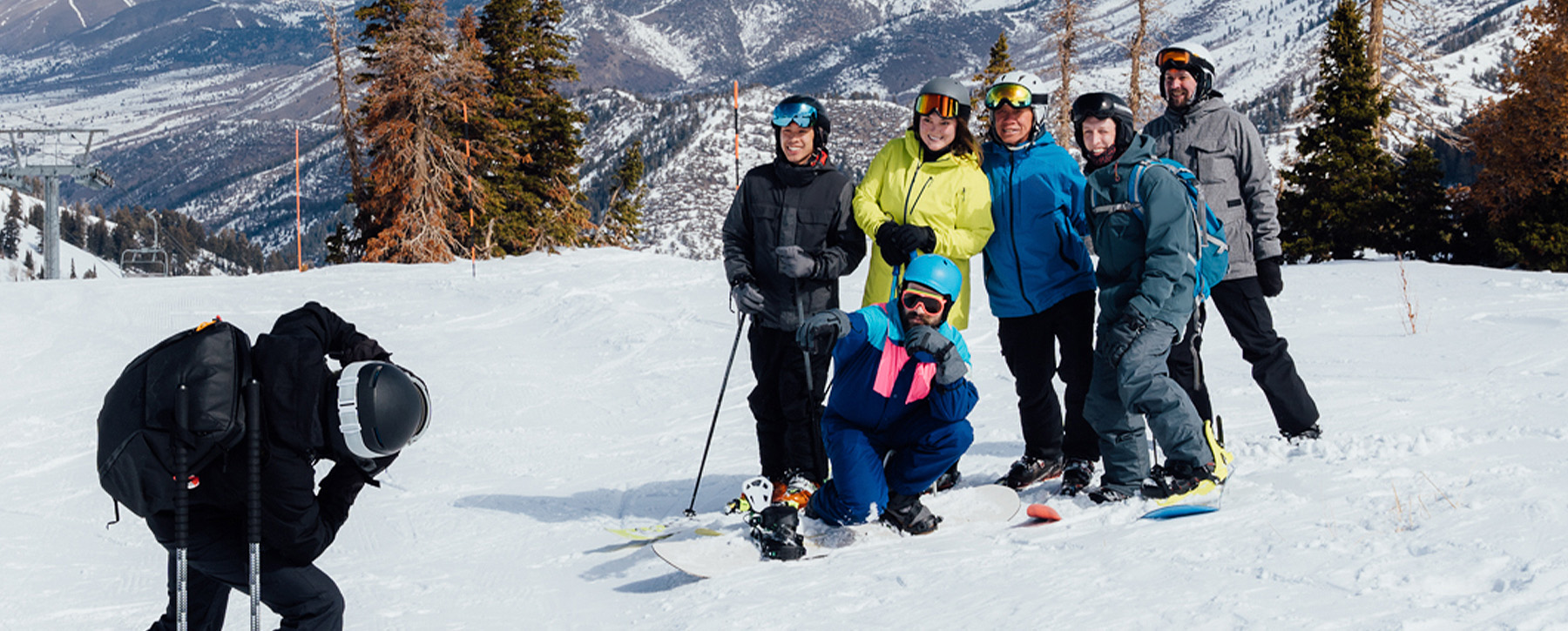 Mazda CX-50 Ski Resorts Tour – Ski Group Selfie