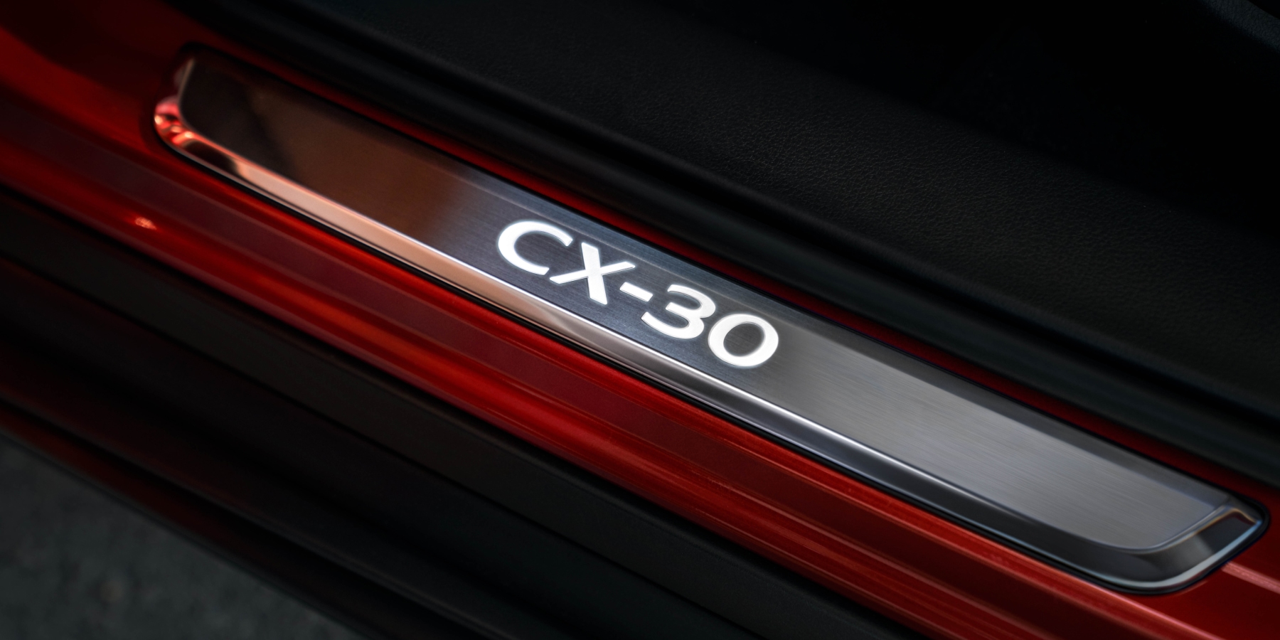 2025 Mazda CX-30 Accessories – Illuminated Doorsill Trim