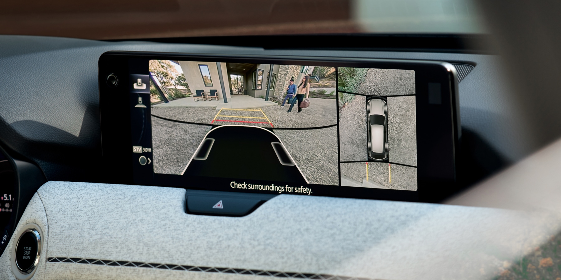 2026 Mazda CX-90 Safety – 360º View Monitor with See-Through View