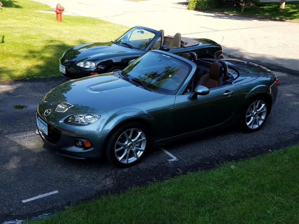 Mazda MX-5 Miatas Parked