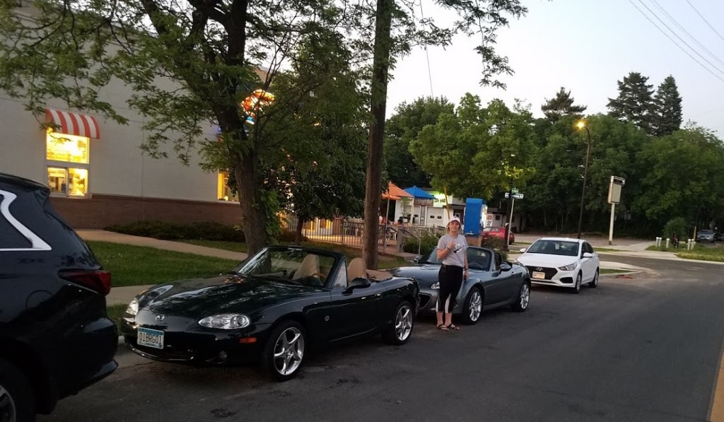 Mazda Mx-5 Miata Outside Ice-Cream Shop